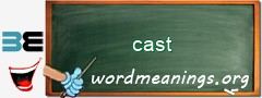 WordMeaning blackboard for cast